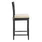 Jax Oak Wood Counter Stool With Wavy Razor Back and Cushion by Modway
