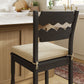 Jax Oak Wood Counter Stool With Wavy Razor Back and Cushion by Modway