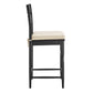 Jax Oak Wood Counter Stool With Wavy Razor Back and Cushion by Modway