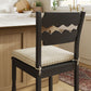 Jax Oak Wood Counter Stool With Wavy Razor Back and Cushion by Modway