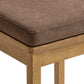 Jax Oak Wood Counter Stool With Wavy Razor Back and Cushion by Modway