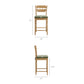 Jax Oak Wood Counter Stool With Wavy Razor Back and Cushion by Modway