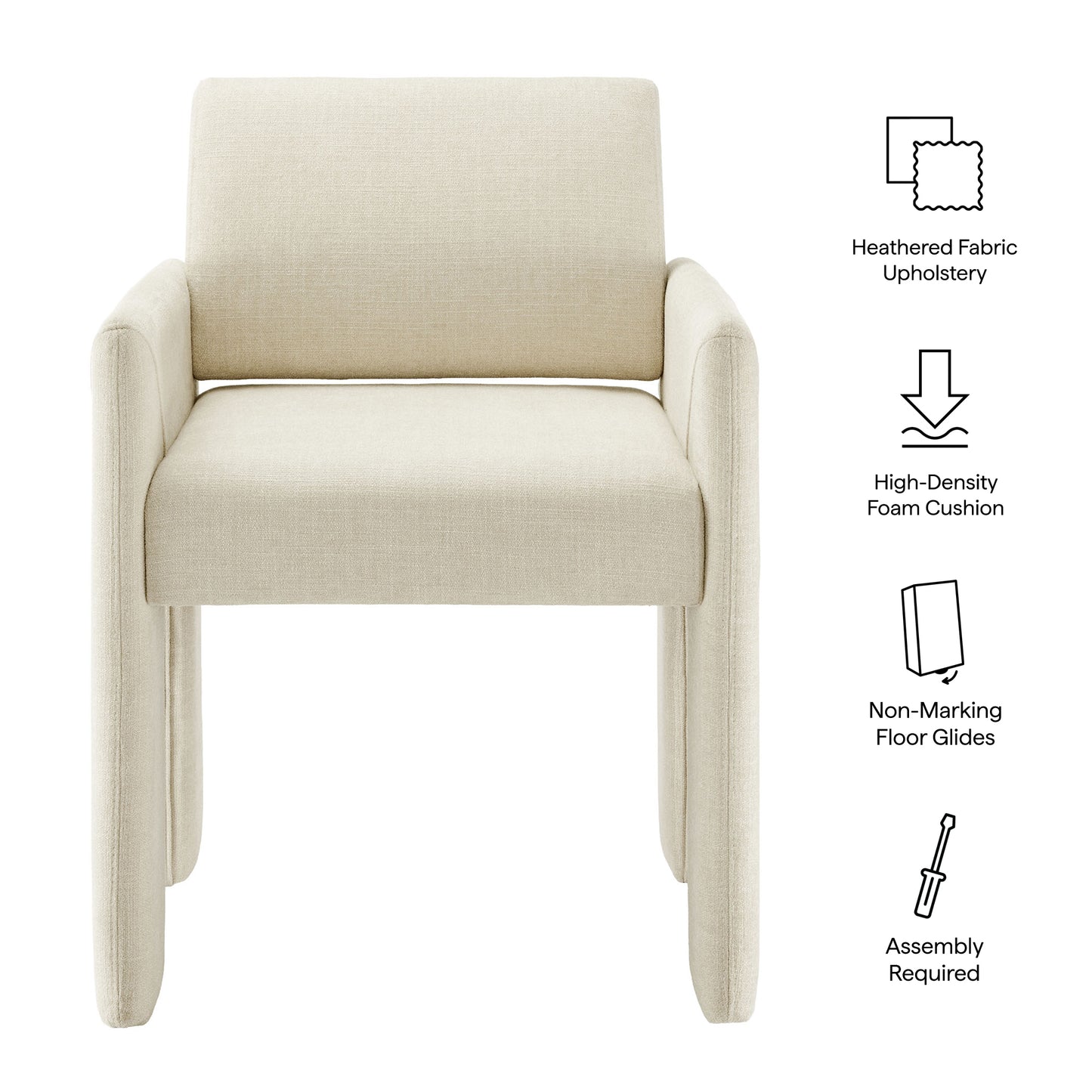 Daven Fabric Upholstered Dining Chair by Modway