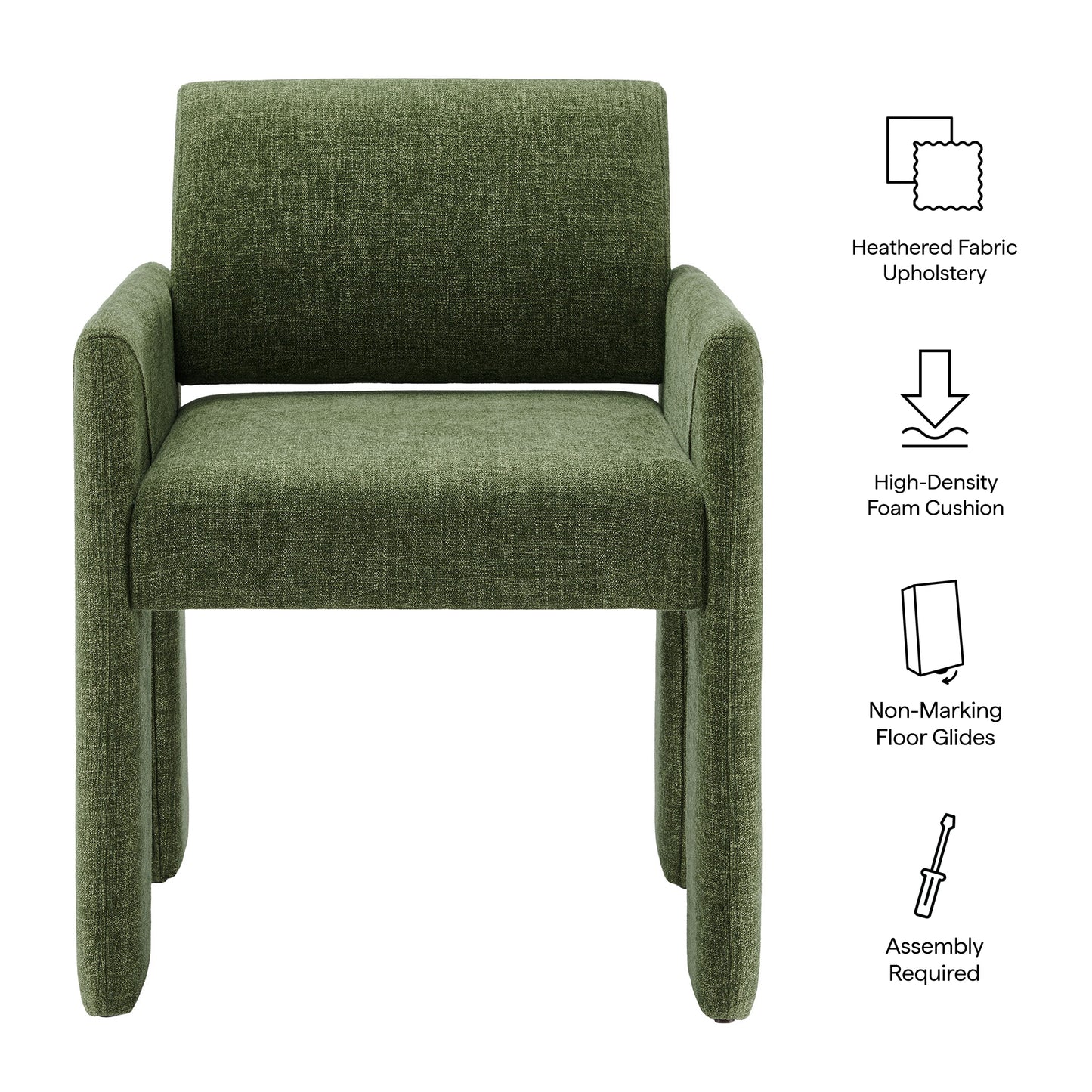Daven Fabric Upholstered Dining Chair by Modway