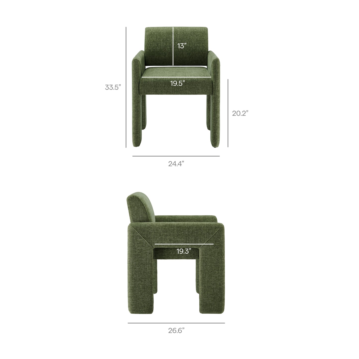 Daven Fabric Upholstered Dining Chair by Modway