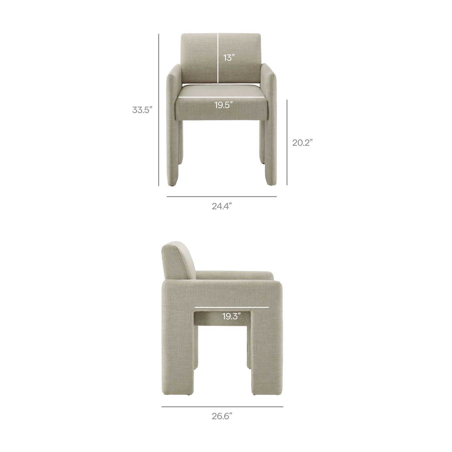 Daven Fabric Upholstered Dining Chair by Modway