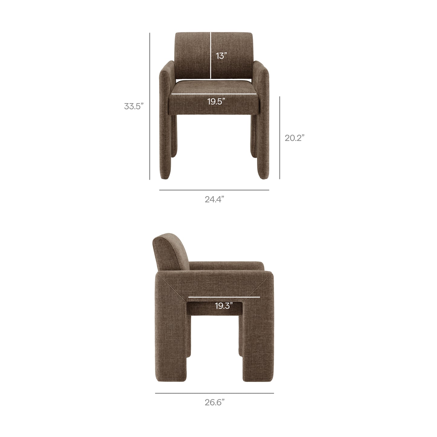 Daven Fabric Upholstered Dining Chair by Modway