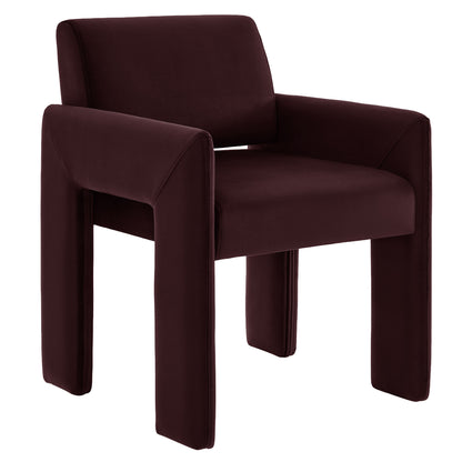 Daven Stain-Resistant Performance Velvet Dining Armchair by Modway