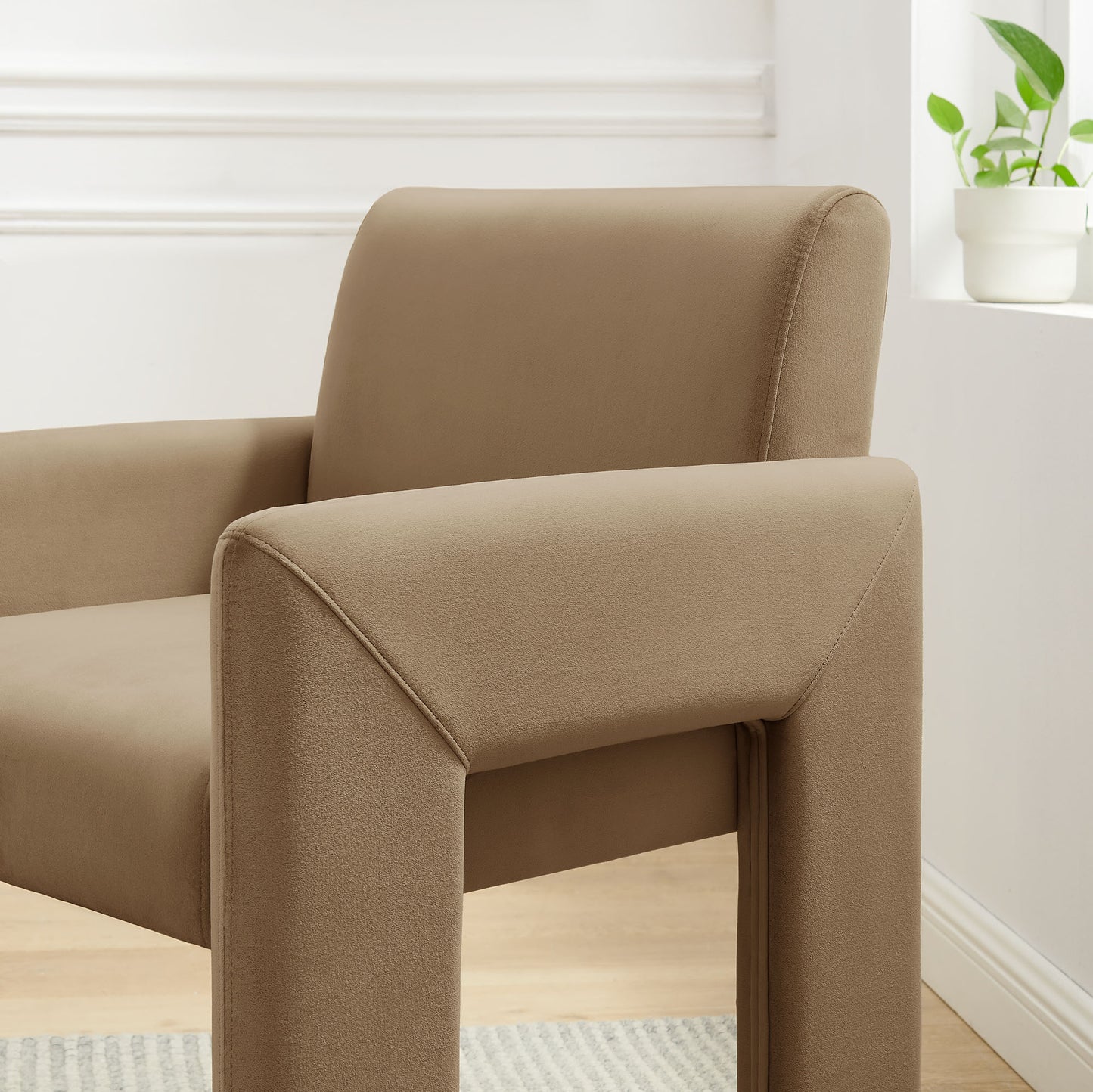 Daven Stain-Resistant Performance Velvet Dining Armchair by Modway