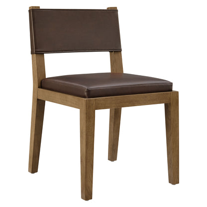 Calder Vegan Leather Dining Side Chair by Modway