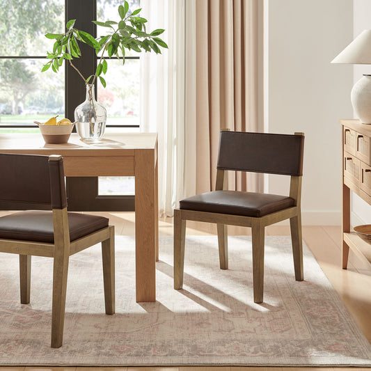 Calder Vegan Leather Dining Side Chair by Modway