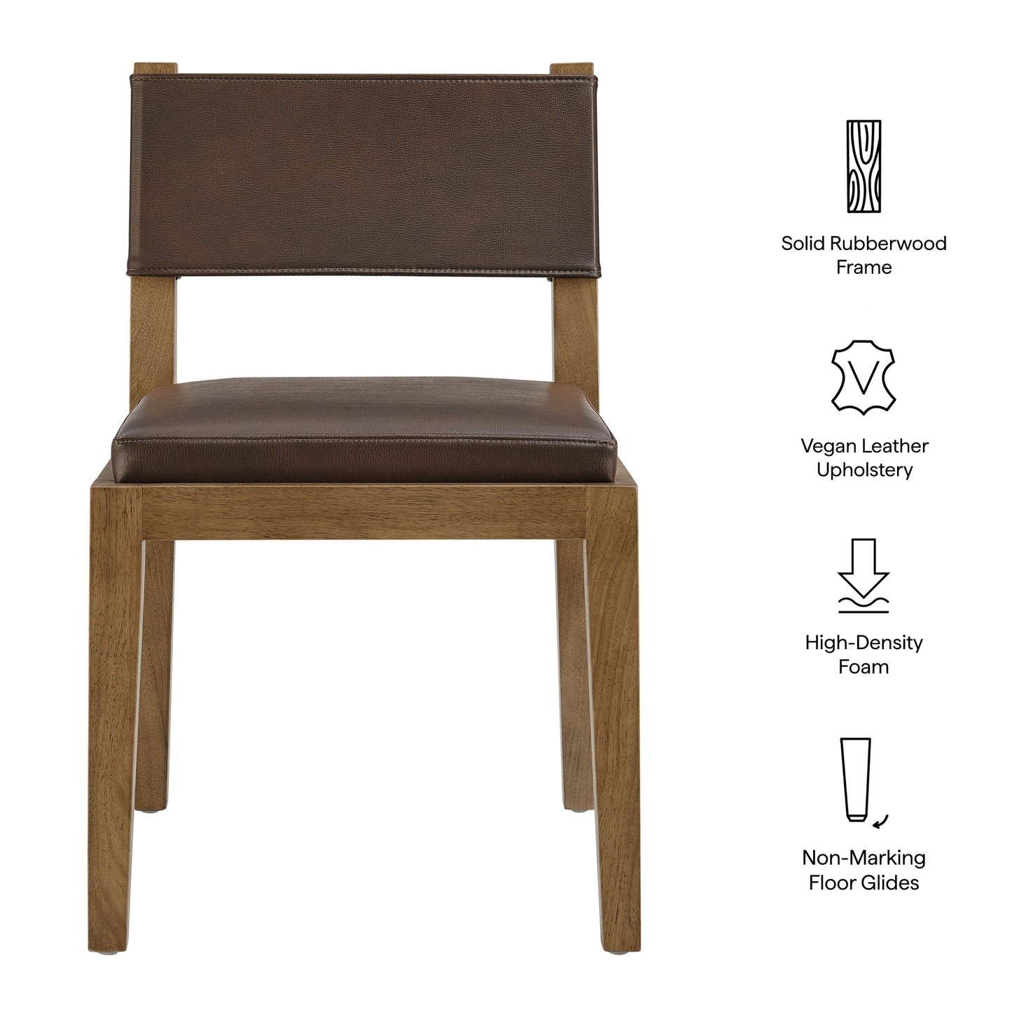 Calder Vegan Leather Dining Side Chair by Modway