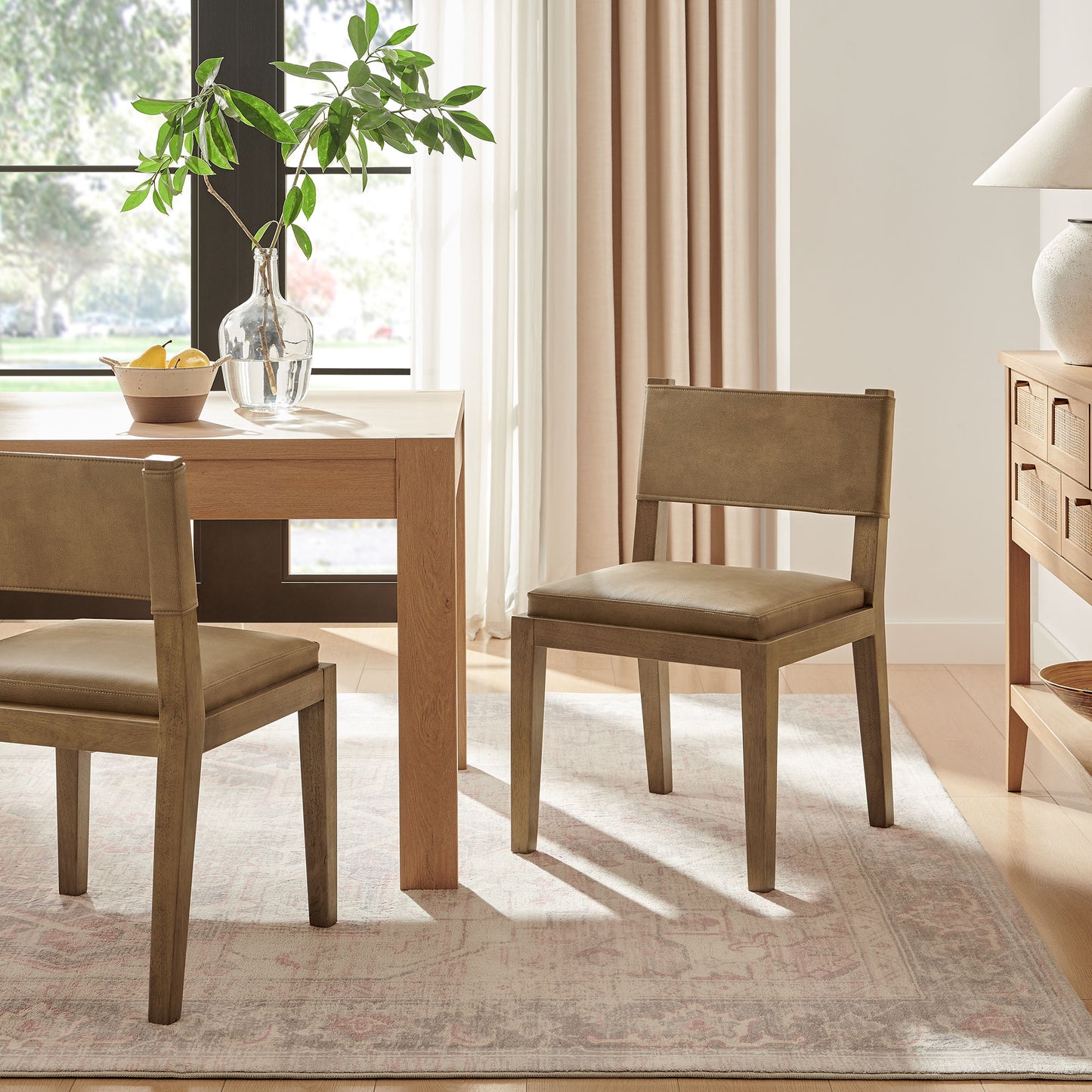 Calder Vegan Leather Dining Side Chair by Modway