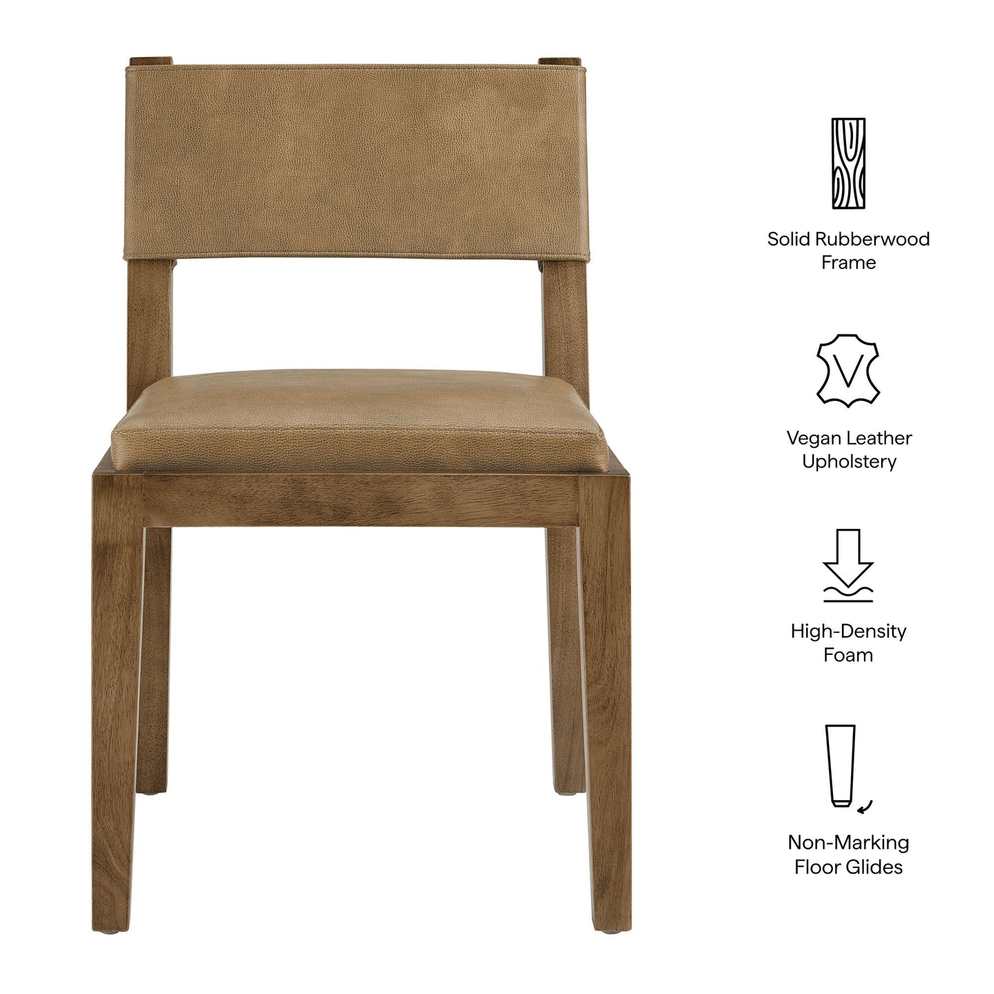 Calder Vegan Leather Dining Side Chair by Modway