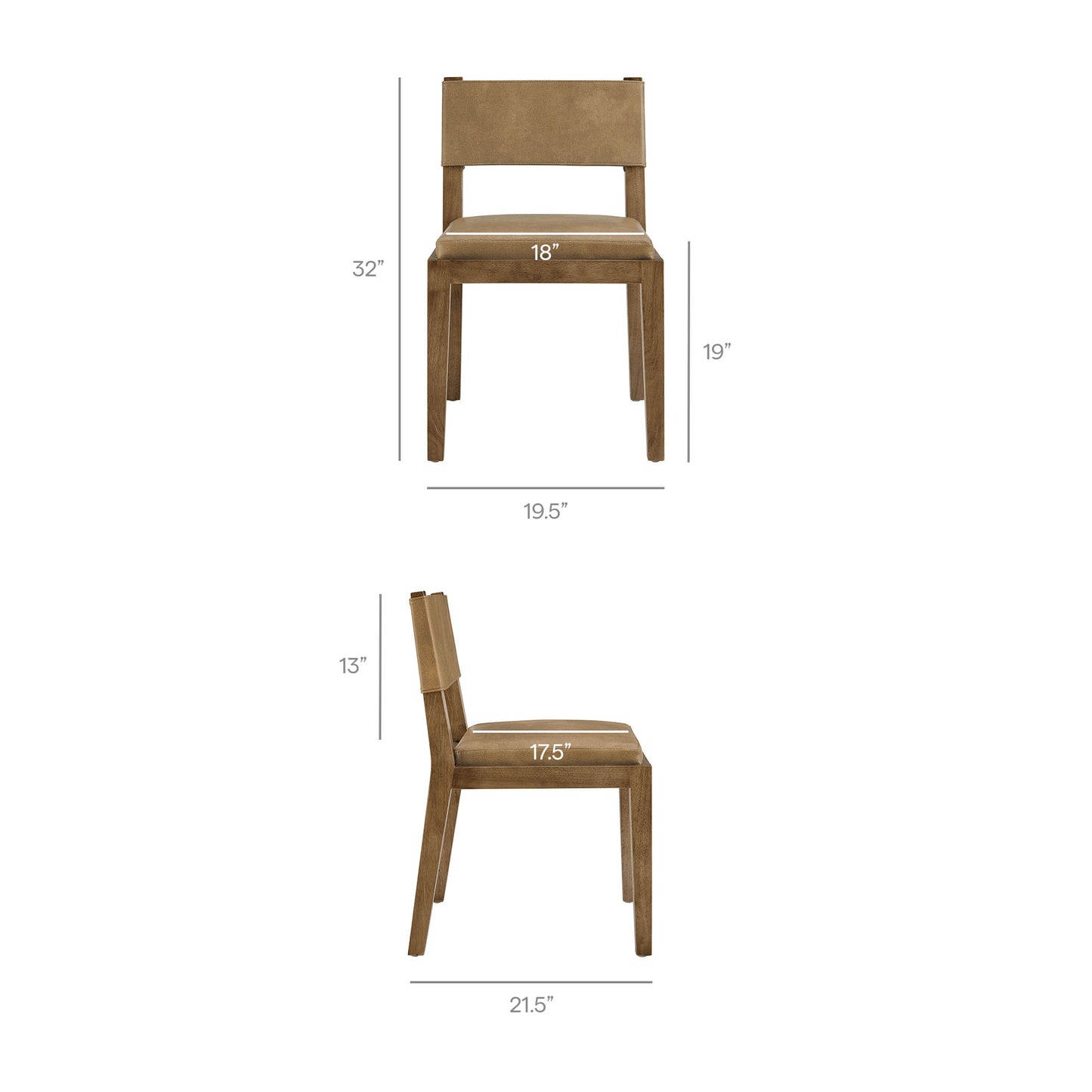 Calder Vegan Leather Dining Side Chair by Modway