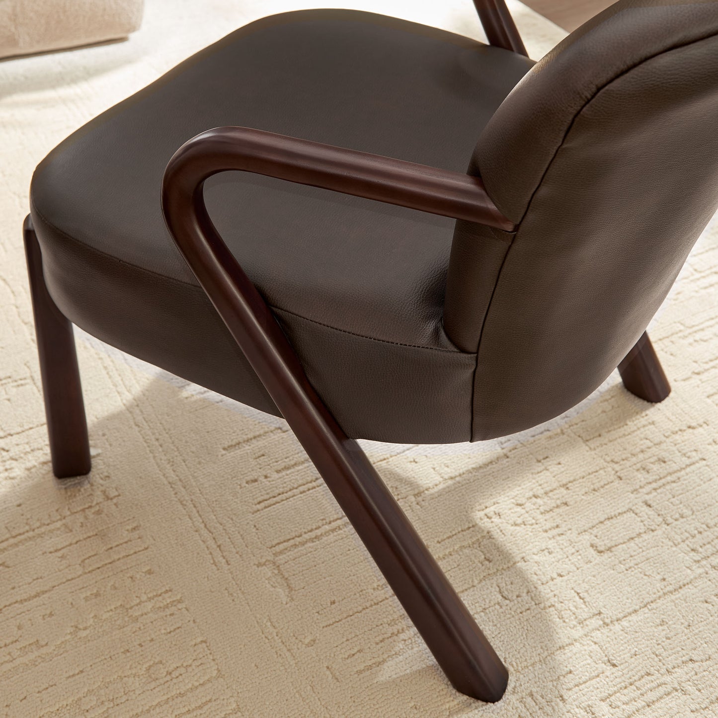 Arden Faux Leather Upholstered Accent Armchair by Modway