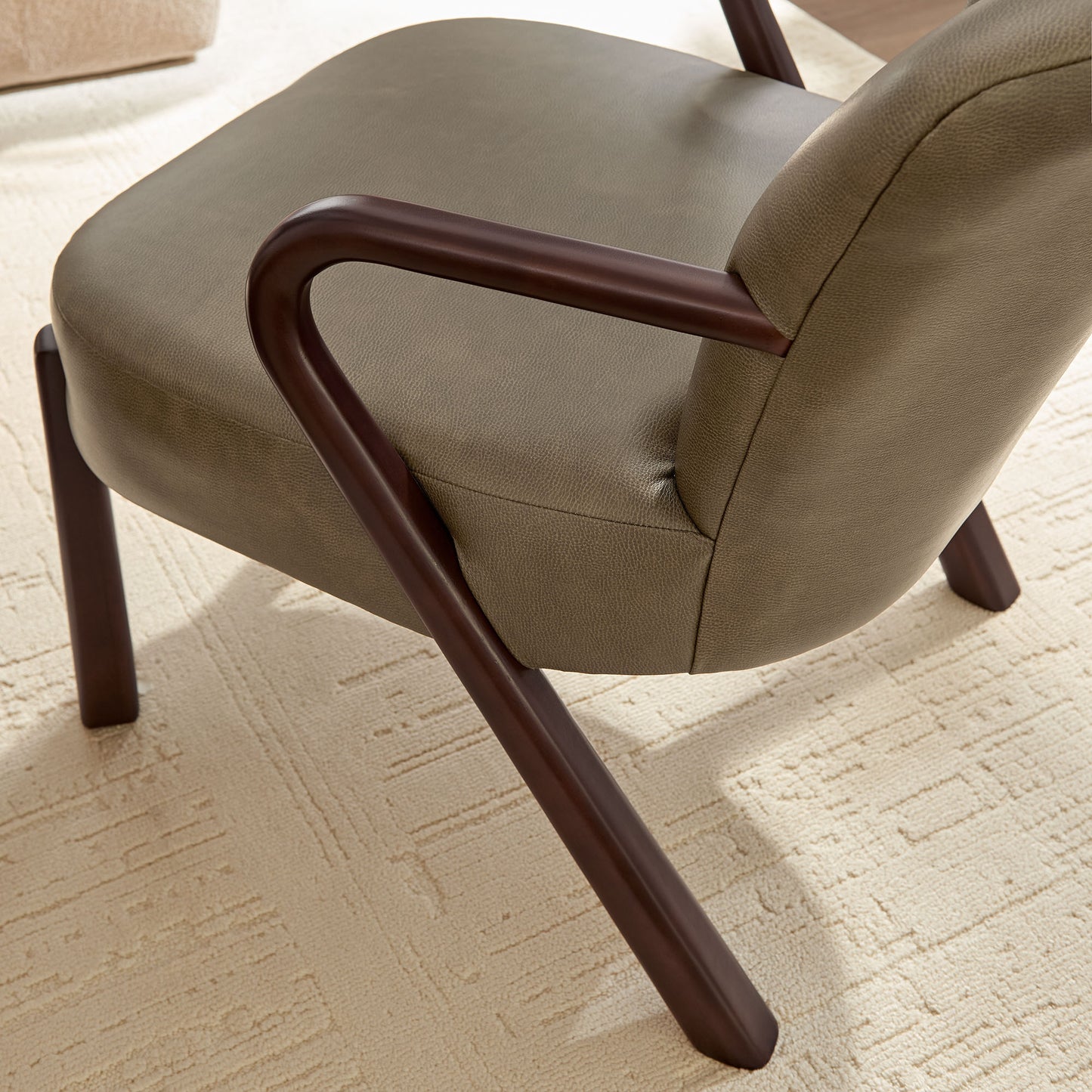 Arden Faux Leather Upholstered Accent Armchair by Modway