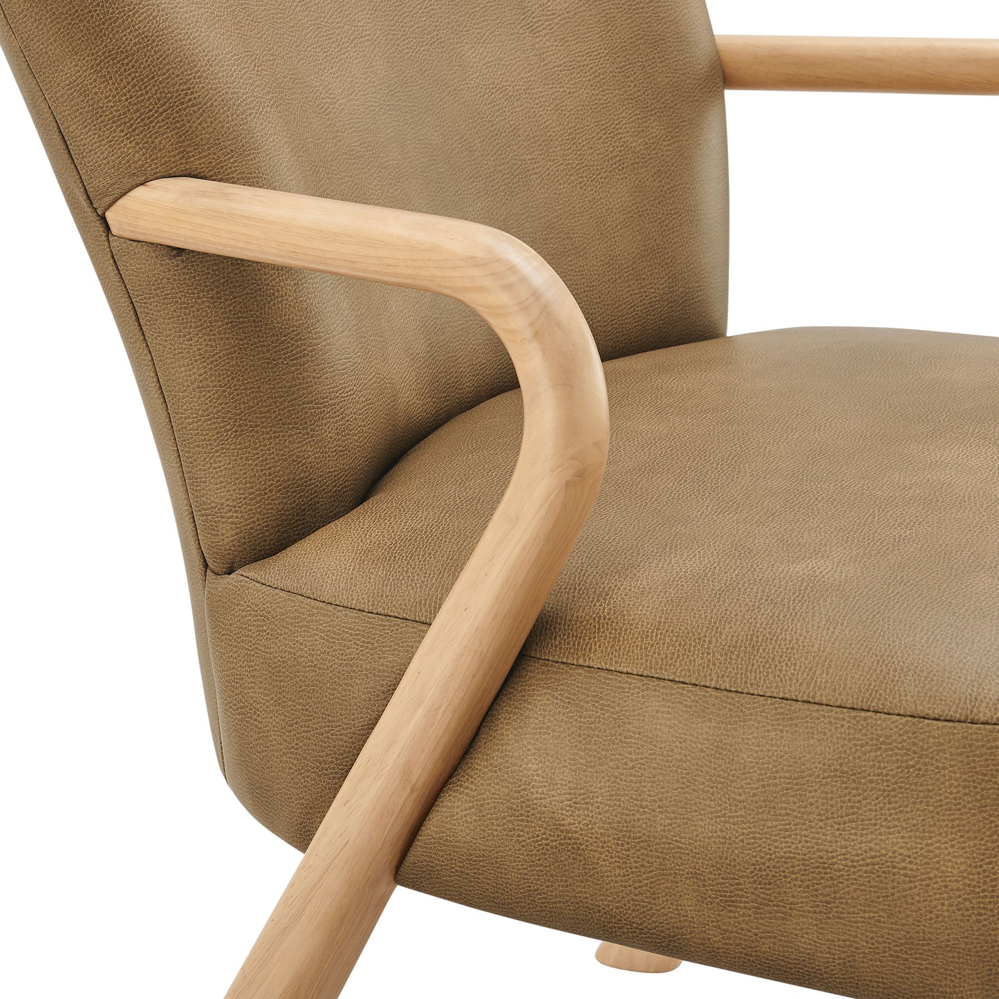 Arden Faux Leather Upholstered Accent Armchair by Modway