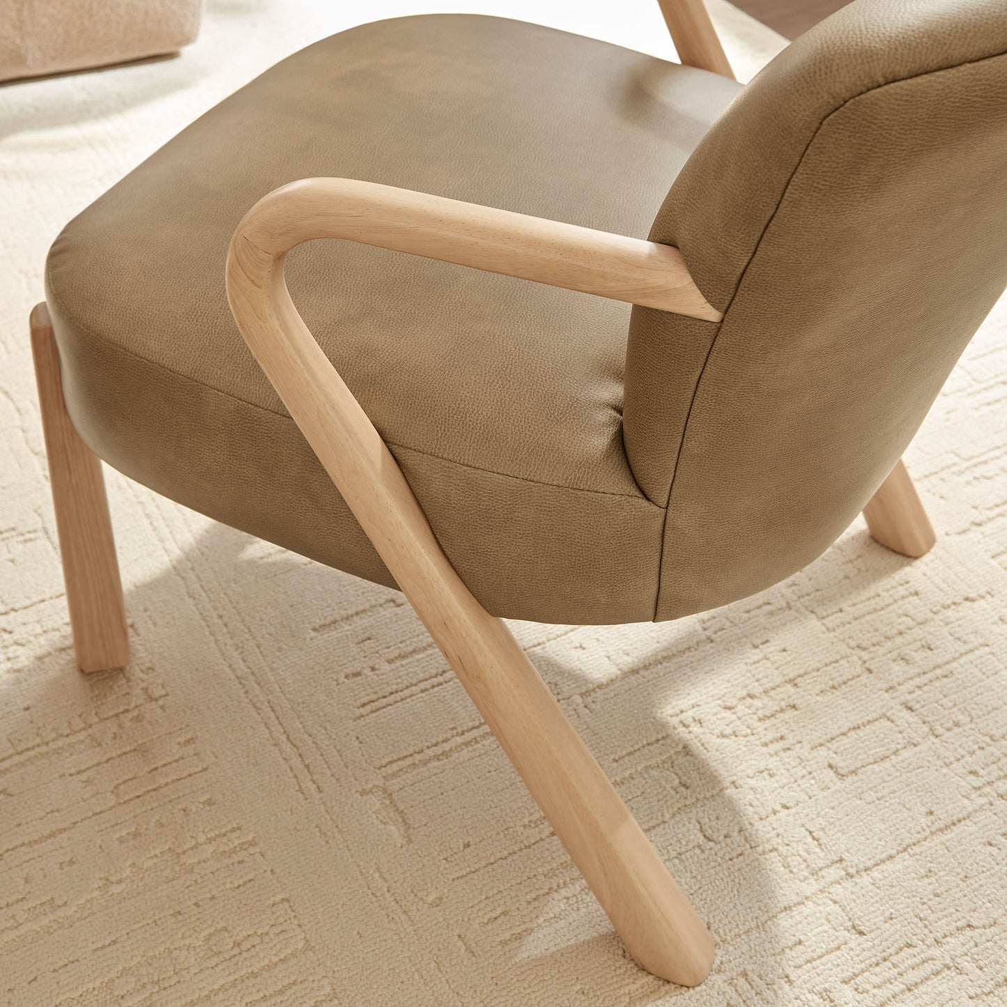 Arden Faux Leather Upholstered Accent Armchair by Modway