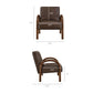 Lunet Faux Leather Upholstered Accent Chair by Modway