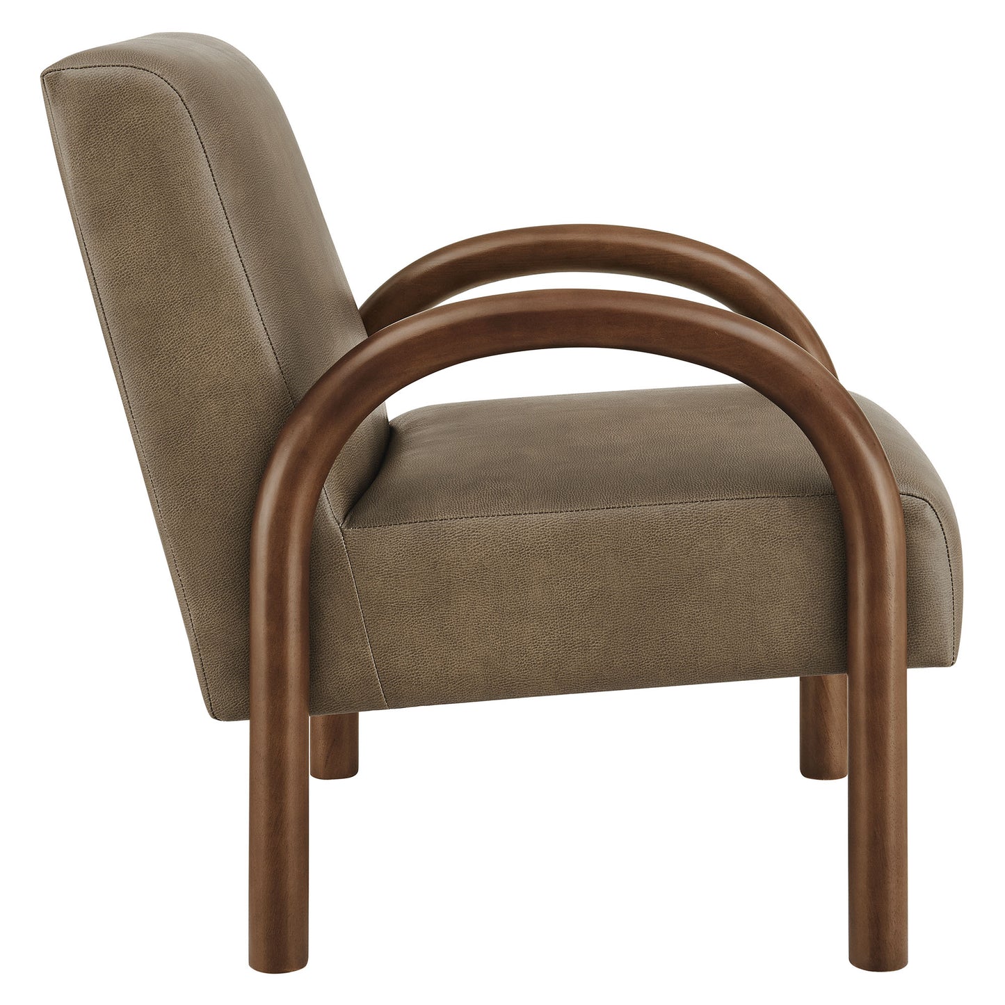 Lunet Faux Leather Upholstered Accent Chair by Modway
