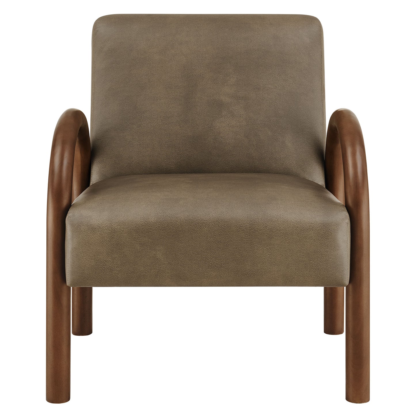 Lunet Faux Leather Upholstered Accent Chair by Modway