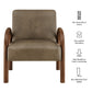 Lunet Faux Leather Upholstered Accent Chair by Modway