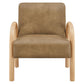 Lunet Faux Leather Upholstered Accent Chair by Modway