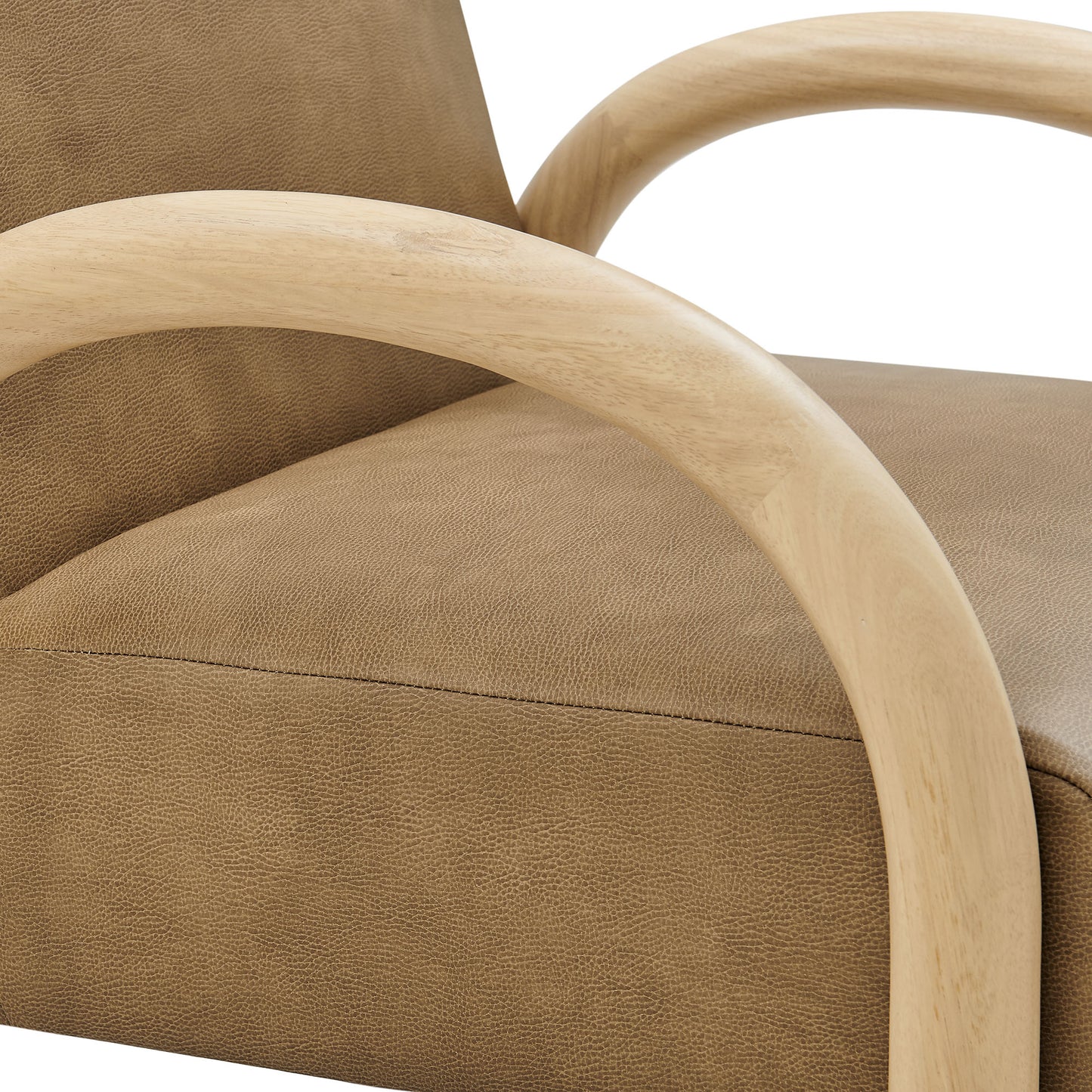 Lunet Faux Leather Upholstered Accent Chair by Modway