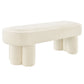 Mossi 52-Inch Oval Boucle Fabric Bench by Modway