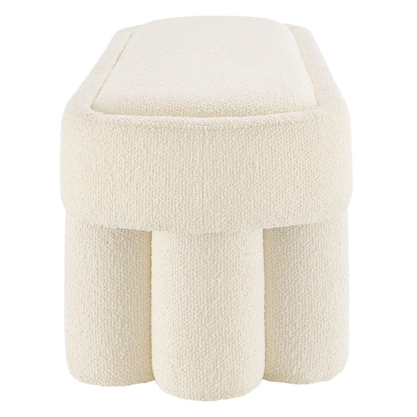Mossi 52-Inch Oval Boucle Fabric Bench by Modway