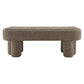 Mossi 52-Inch Oval Boucle Fabric Bench by Modway
