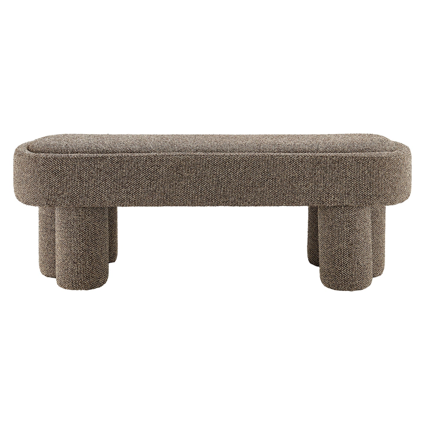 Mossi 52-Inch Oval Boucle Fabric Bench by Modway