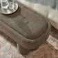 Mossi 52-Inch Oval Boucle Fabric Bench by Modway