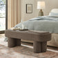 Mossi 52-Inch Oval Boucle Fabric Bench by Modway