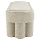 Mossi 52-Inch Oval Boucle Fabric Bench by Modway