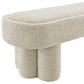 Mossi 52-Inch Oval Boucle Fabric Bench by Modway