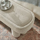 Mossi 52-Inch Oval Boucle Fabric Bench by Modway