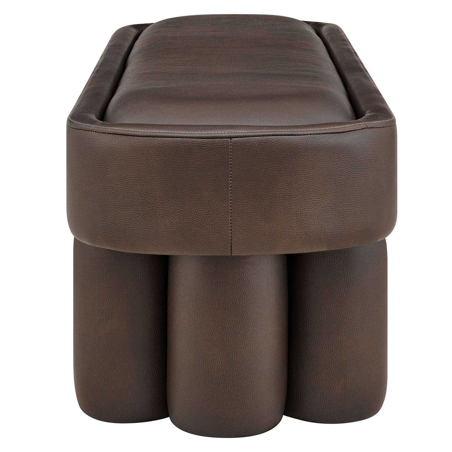 Mossi 52-Inch Oval Vegan Leather Bench by Modway
