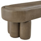 Mossi 52-Inch Oval Vegan Leather Bench by Modway