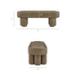Mossi 52-Inch Oval Vegan Leather Bench by Modway