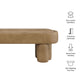 Mossi 52-Inch Oval Vegan Leather Bench by Modway