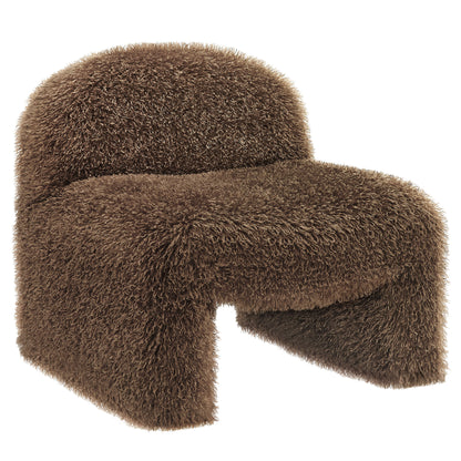Mina Faux Fur Accent Chair by Modway
