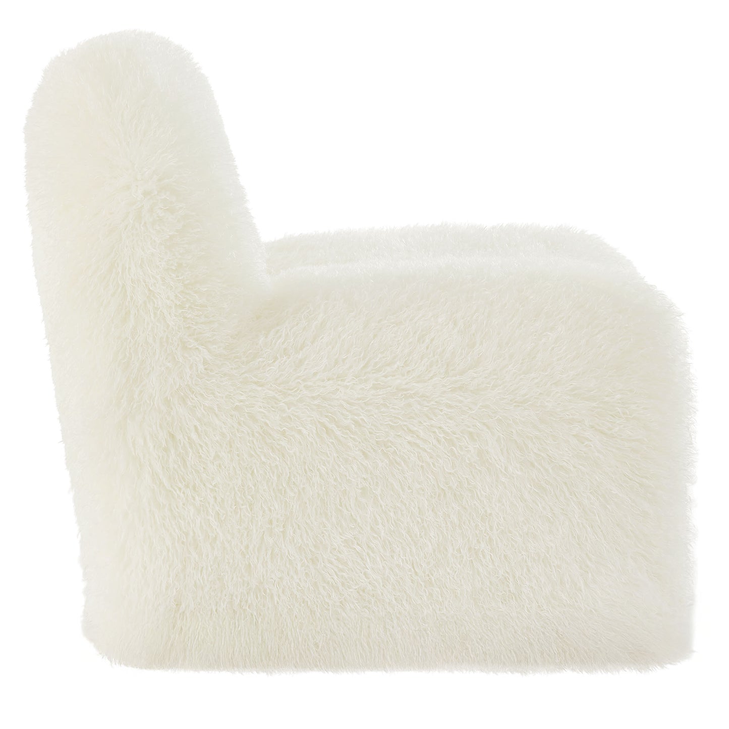 Mina Faux Fur Accent Chair by Modway