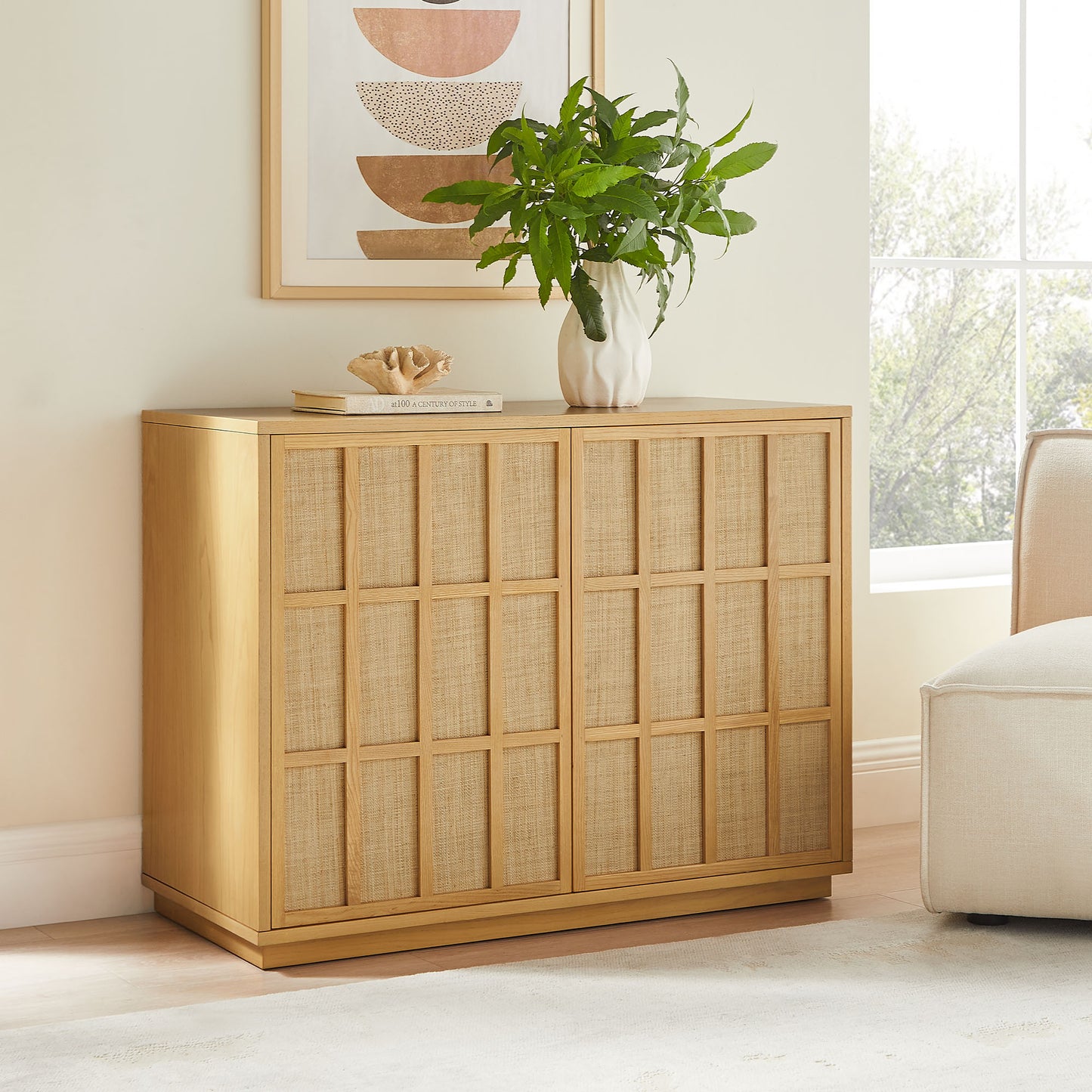 Aiko 39 Inch Japandi Accent Cabinet by Modway