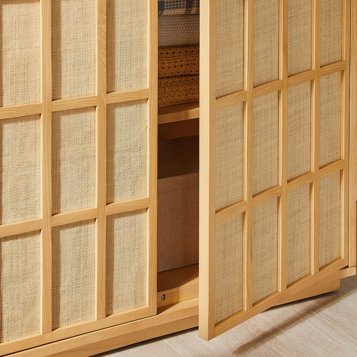 Aiko 64 Inch Tall Japandi Storage Cabinet by Modway