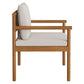 Eleni Outdoor Patio Teak Wood Rope Dining Chair by Modway
