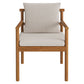 Eleni Outdoor Patio Teak Wood Rope Dining Chair by Modway