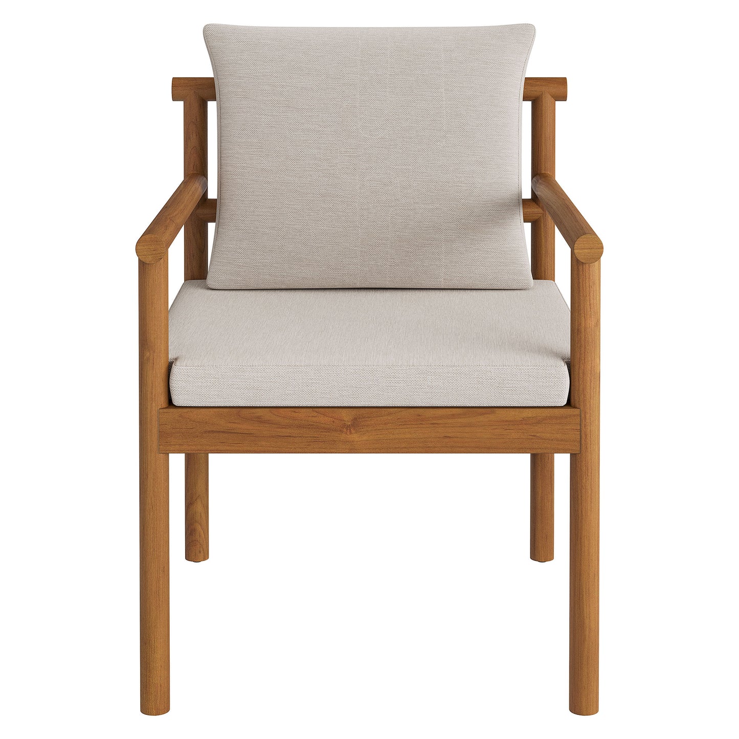 Eleni Outdoor Patio Teak Wood Rope Dining Chair by Modway