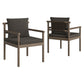 Eleni Outdoor Patio Teak Wood Rope Dining Chair by Modway